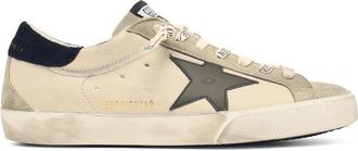 Golden Goose Cream Super Star Leather Sneakers
