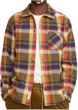 Revolution Casual Shirt Checked Hemd für Herren | braun