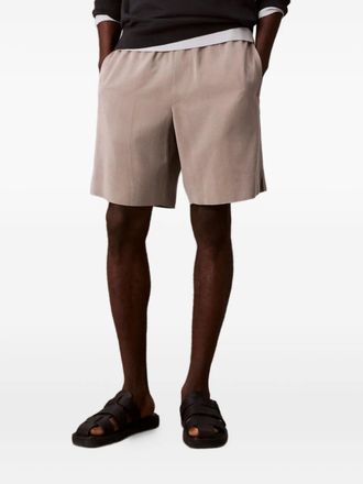 Calvin Klein elastic-waistband shorts - men - Fabric - M - Neutrals