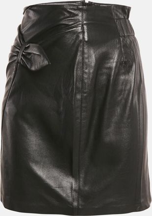 Nanushka Black Faux Leather Mini Skirt