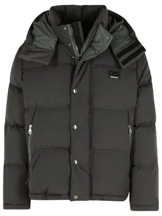 Dolce & Gabbana Grey Polyamide Down Jacket