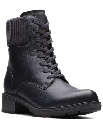 Clarks Hearth Sky Leather Combat Boot