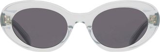 Celine 3 Dots Smoke Oval Ladies Sunglasses CL40193I 93A 53
