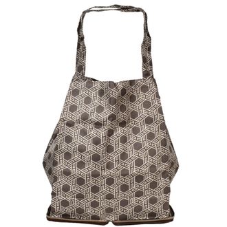 Herm&egrave;s Dark Brown Buffle Skipper Leather Eco-Bag (Pre-Owned)