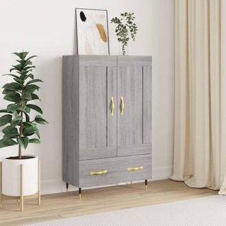 vidaXL Credenza Grigio Sonoma 69,5x31x115 cm in Legno Multistrato - Vidaxl