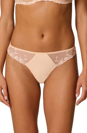 Simone P&eacute;r&egrave;le Andora Thong in Chic Beige at Nordstrom, Size X-Small