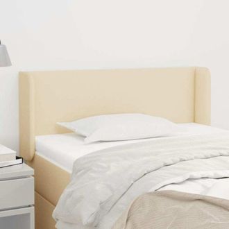 vidaXL Cabecero De Tela Color Crema 103x16x78/88 Cm Vidaxl