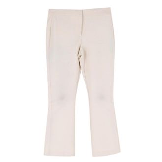 Theory White Slim Fit Cropped Trousers Size XS