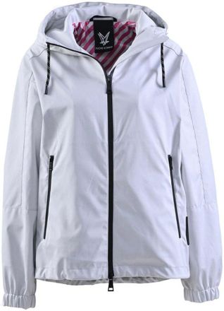 Fuchs Schmitt Outdoorjacke FUCHS SCHMITT, Damen, Gr. 40, grau (hellgrau), Web, Obermaterial: 100% Polyester, clean, unifarben, regular fit h&uuml;ftbedeckend, elastische
