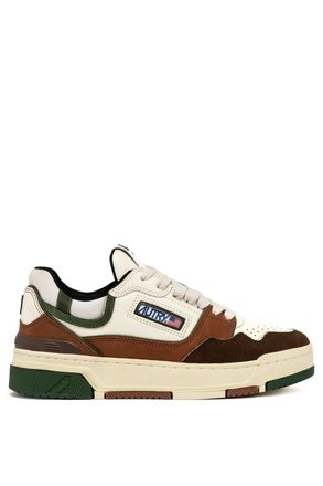 Autry CLC Womens Basket Sneakers Green-Brown