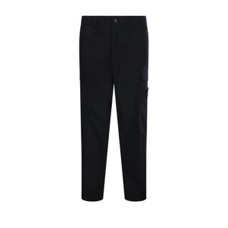 Stone Island Regular Pant - male - Stone Island - Slim-fit Trousers - Black - W34 - Trousers