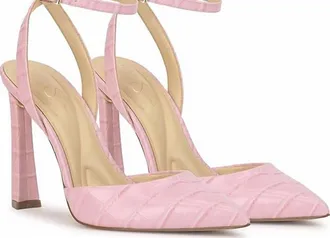 Jessica Simpson Womens Ocanna Ankle Strap Pump In Pink Sugar