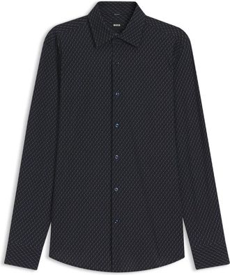 HUGO BOSS Casual Shirts - Heren - Casual Overhemden - Blauw - S - Overhemden