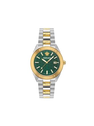 Versace V-Dome 42mm horloge - Groen