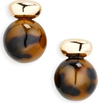 Shashi Alice Tortoiseshell Stud Earrings at Nordstrom