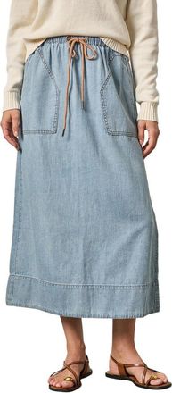 Lilla P Denim Drawcord Skirt