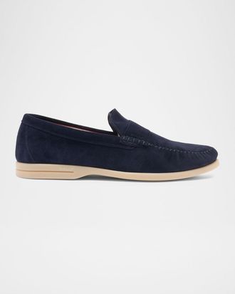 Bally Mens Switz Moc Suede Moccasins