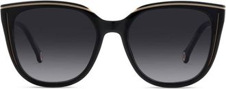 Carolina Herrera Grey Shaded Cat Eye Ladies Sunglasses HER 0144/S 0KDX/9O 53