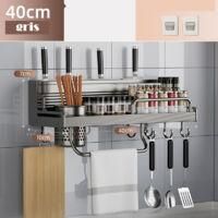 OEM Estante De Cocina Crea, Soporte Multifuncional Antipinchazos Para Palillos Y Cuchillos, Estante De Almacenamiento Dom&eacute;stico, Estante De Aluminio Para 