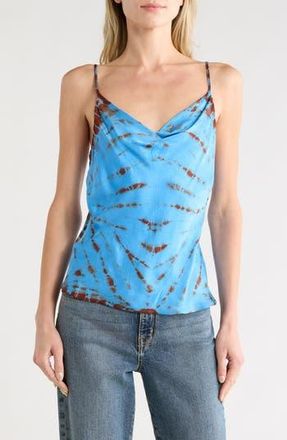 Young Fabulous & Broke Emmet Cowl Neck Satin Camisole in Rooibos Tigers Eye Wash at Nordstrom Rack, Size X-Small