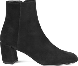 AGL 50mm zip-detail block-heel boots - women - Calf Leather/Calf Leather/Calf Leather - 37.5 - Black
