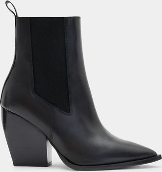 AllSaints Leather Ria Pointed Toe Leather Boots, Size: UK 8/US 11/EU 41