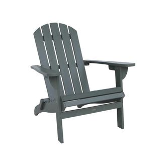 Sweeek Sill&oacute;n de madera de acacia con reposabrazos, verde kaki
