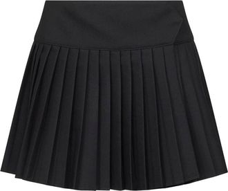 Off-white Pleated Logo-print Mini Skirt