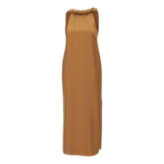 Loulou Studio Midi Dresses, female, Brown, Size: S Susan Midi Dress