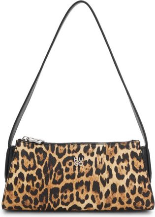 HUGO BOSS Leopard-print hobo bag in faux leather