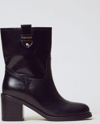 Twinset Stivaletto Twinset in pelle