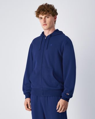 Champion Kapuzensweatjacke CHAMPION ICONS TONAL Terry Full Zip Hoodie, Herren, Gr. XXL (60/62), blau (san), Obermaterial: 70% Baumwolle, 30% Polyester, Sweatja