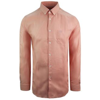 Lacoste Woven Regular Fit Heren Roze Overhemd