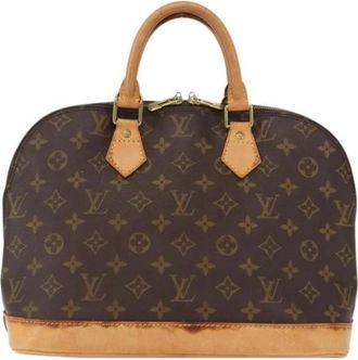 Louis Vuitton Pre-owned Canvas Handtas - Dames - Vintage Handtas - Bruin - ONE Size - Vintage