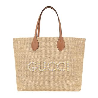 Gucci Tote Bags - female - Gucci - Shopping Bags - Beige - ONE SIZE - Bags