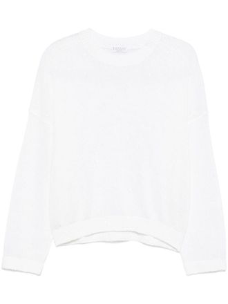 Brunello Cucinelli sequin-embellished sweater - women - Linen/Flax/Polyamide/Silk - M - White