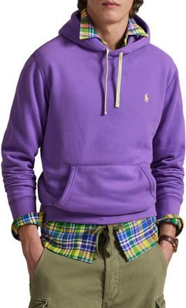 Polo Ralph Lauren Cotton Blend Fleece Hoodie in Spring Violet at Nordstrom, Size Xx-Large