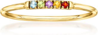 Canaria Canaria Multi-Gemstone Ring in 10kt Yellow Gold