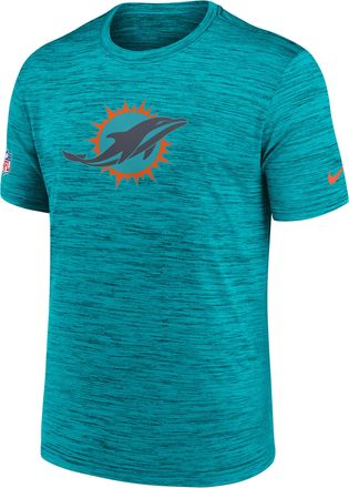 Nike Miami Dolphins Rivalries Collection Sideline Velocity Nike Mens Dri-FIT NFL T-Shirt in Blue | 02ER3GT9P-0M2