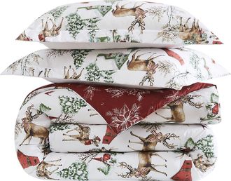 Southshore Fine Linens White Christmas Oversize Holiday Comforter Set at Nordstrom Rack, Size King/california King