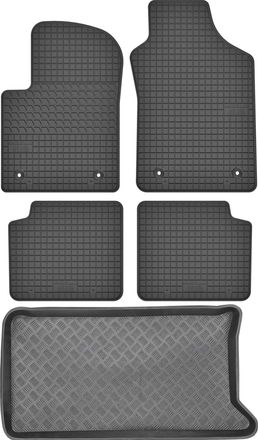 OEM Juego De Alfombrillas De Goma Para Coche Y Maletero Para Ford Ka Ii Hatchback (2008-2016)
