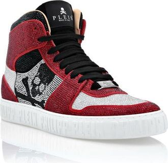 Philipp Plein High-Top Sneakers Notorious Unisex in Red/crystal at Nordstrom, Size 36