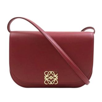 Loewe Pre-owned Cross Body Bag - Dames - Pre-owned - Rood - Maat: ONE Size Leer