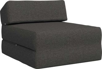 vidaXL Sof&aacute; Cama Plegable Gris Oscuro 60 X 70 X 41 Cm Tela Vidaxl