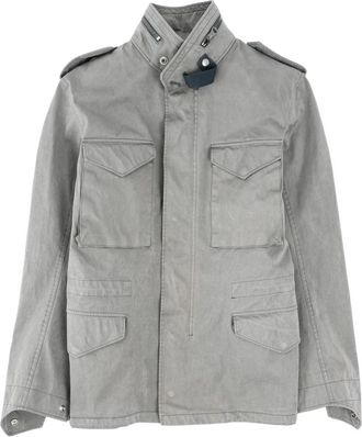 Ten c Klassiek Field Jacket met Verborgen Capuchon - Heren - Zomerjassen - Groen - L - Jassen