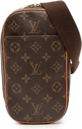 Louis Vuitton Borsa a tracolla Pochette Gange con monogramma 2005 - Marrone