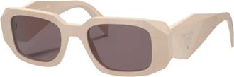Prada 17Ws Sole Zonnebril - unisex - Accessoires - Bruin - Maat: 49 MM