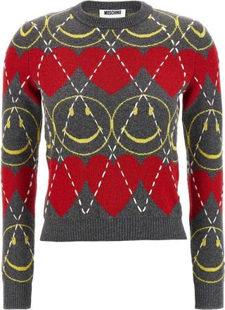 Moschino Multicolor Smiley sweater