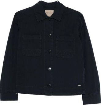Woolrich Jassen, Heren, Blauw, XS, Denim, Denim Jassen