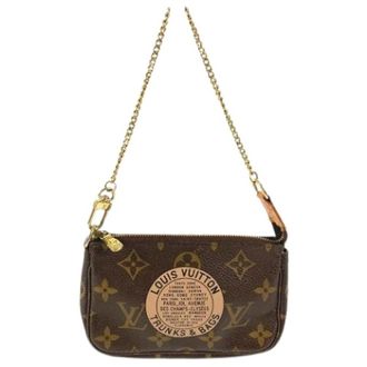 Louis Vuitton Pre-owned Mini Bags, female, Brown, Size: ONE SIZE Pre-owned Monogram Mini Pochette